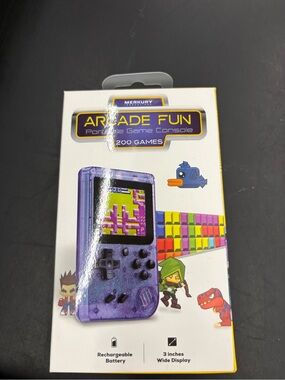 Arcade Fun Portable Game Console - Purple Sparkle